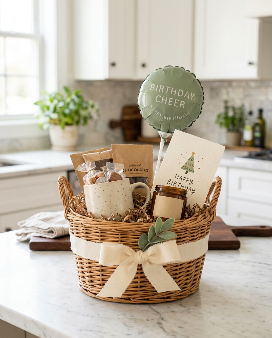 Birthday Cheer Basket — gift basket by Kathy’s Gift Baskets